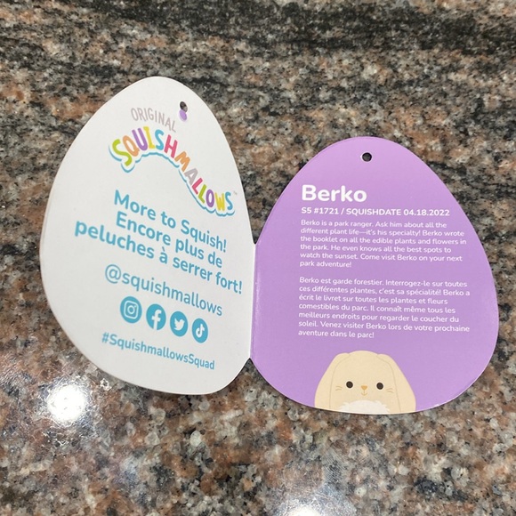 Squishmallows Bunny Berko 5” - Picture 5 of 5